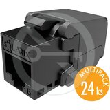 Solarix SXKJ-6-UTP-BK-SA - keystone CAT6 samonarezujući, više pakiranja 24 kom Cijene