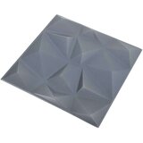  Zidne panele 12 pcs Origami siva 50 x 50 cm XPS pjena - Origami siva 12 | shoptok.hr