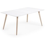 Kave Home Raztegljiva jedilna miza z dodatno ploščo 90x140 cm Eunice – | Shoptok.si