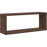  Kockaste zidne police 4 kom smeđi hrast 60 x 15 x 23 cm drvene | shoptok.hr