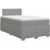  Boxspring krevet s madracem Svjetlosiva 120 x 200 cm Tkanina - Svjetlosiva 120 x 200 cm Dizajn linija | shoptok.hr