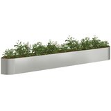  Povišeni vrtni krevet Pocinčani čelik 380 x 40 x 40 cm Čelik | shoptok.hr