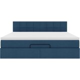  Otomanski krevet s madracem i LED plavi 160x200cm tkanine | shoptok.hr
