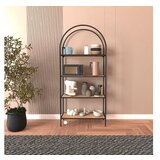 Hanah home polica za knjige mona 80 black atlantic pine | ePonuda.com
