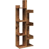 vidaXL Knjižna omara starinski les 48x25,5x140 cm iverna plošča | Shoptok.si