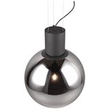 CINQUE Crna LED viseća svjetiljka sa staklenim sjenilom ø 50 cm Cipallone – | shoptok.hr