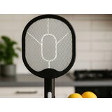  Aku. zložljiv električni lopar uničevalec insektov LED UV USB 50cm črn | Shoptok.si