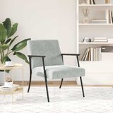  Fotelja Svijetlo siva 59 x 75 x 78 cm Baršun | shoptok.hr