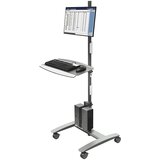 Dataflex voziček za računalnik viewmate combo, za zaslon, tipkovnico, računalnik z majhnim ohišjem, srebrn | Shoptok.si