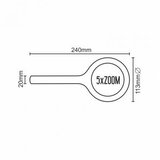 LED lupa 5× uvećanje sa LED osvetljenjem/3W/2×AA IP44 | Eponuda.com