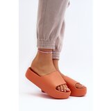 Boto Women's Slides on Thick Sole Orange Oreithano | Shoptok.si