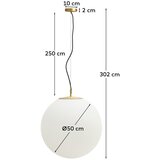 Kave Home Bela/v zlati barvi viseča svetilka s steklenim senčilom ø 10 cm Brisia – | Shoptok.si