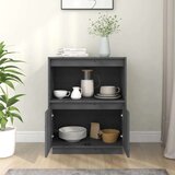  Komoda siva 60x34x75 cm trdna borovina, (20620128) | Shoptok.si