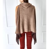 Gemre Brown fringed wrap Lankinaka | Eponuda.ba