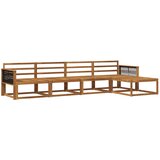 vidaXL Zunanja garnitura za sedenje 5 pcs Naravna Masiven les akacije, (5000279536) | Shoptok.si
