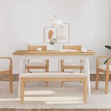 vidaXL klop 110 cm masivni les guma | Shoptok.si