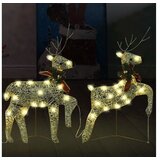  Božični severni jeleni 2 kosa zlati 40 LED akril | Shoptok.si