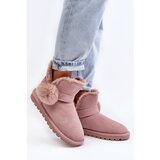 Boto Pink Women's Suede Snow Boots with Cutouts Eraclio | Shoptok.si
