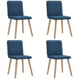 Maison Chic Jedilni stoli - Vzorci stoli 4 kosi modro blago A804, (22031697) | Shoptok.si