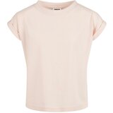 Urban Classics Kids girls' organic shoulder extended t-shirt - pink Cene