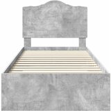  Krevetna konstrukcija s ladicama Betonski sivi 100 x 200 cm | shoptok.hr