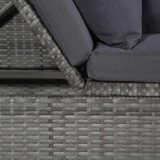  Vrtni ležaj sivi 200 x x 60 cm od poliratana | shoptok.hr