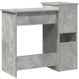 vidaXL Radni stol s policama siva boja betona 84x40x78 cm drveni | shoptok.hr