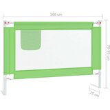  Sigurnosna ograda za dječji krevet zelena 100 x 25 cm tkanina | shoptok.hr