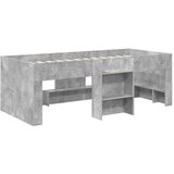  Kreveta za visoko spavanje djece 2 pcs Betonska siva - Betonska siva 100 x 200 cm | shoptok.hr