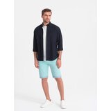 Ombre Men's chinos shorts with denim trim | Shoptok.si