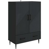  Strani šal s predalom Črna 66 x 34,5 x 95 cm Inženirski les, (5000217245) | Shoptok.si