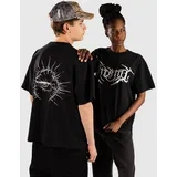 Thoughts Cropped T-shirt limo black
