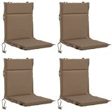  Jastučić za nisku stolicu GEMERT 4 kom. 100% poliester - Taupe (melange) 110 x 50 x 3 cm 4 | shoptok.hr