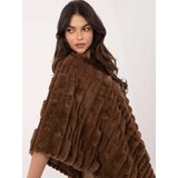 Wool Fashion Italia Poncho-AT-PN-2347.16-brown | Shoptok.si