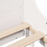  Posteljni okvir brez vzmetnice bel 200x200 cm trdna borovina, (21611444) | Shoptok.si