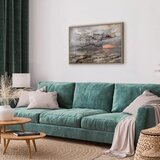  Slika - Connected Clouds (1 Part) Wide 90x60 U prirodnom drvenom okviru | shoptok.hr