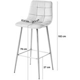  ARCETO stolac - crni baršun / kromirane noge x 1 | shoptok.hr