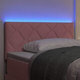  LED glava kreveta Ružičasta 100 cm Baršun | shoptok.hr