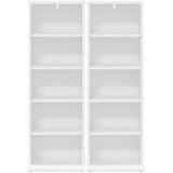 Cd ormar 2 kom. Bijela 33 x 23,5 x 97,5 cm Konstruirano drvo | shoptok.hr
