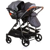 Chipolino dječja kolica za blizance ili dvoje djece Duo Smart Silver Grey | shoptok.hr