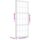  Klizna vrata zlatna 76x205 cm matirano staklo ESG i aluminij | shoptok.hr