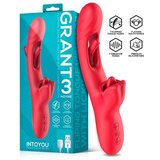 INTOYOU Grant Flipping Tongu eVibrator with 360 Licking Mouth Red | Shoptok.si