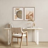 Styler Tiskane slike v kompletu 2 ks z okvirjem 30x40 cm Full Beige – | Shoptok.si