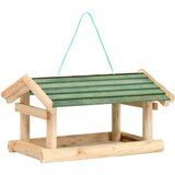  Hranilica za ptice od masivnog drva 35 x 29,5 x 21 cm | shoptok.hr