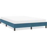  posteljni okvir brez vzmetnice temno modra 140x220 cm žamet, (21829316) Cene