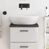 Kopalniški pult temno siv 40x30x2 cm obdelan trden les