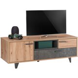 CARRYHOME TV-ELEMENT temno siva, hrast artisan | Shoptok.si