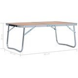  Sklopivi stol za kampiranje smeđi aluminijski 60 x 40 cm | shoptok.hr