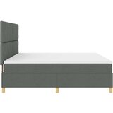 Box Postelja z vzmetnico z vzmetnico Temno siva 200 x 200 cm blago - - Siva - 92.98 - 200 x 200 cm - | Shoptok.si