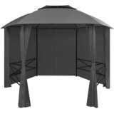  Vrtni šator sa zavjesama šesterokutni 360 x 265 cm | shoptok.hr